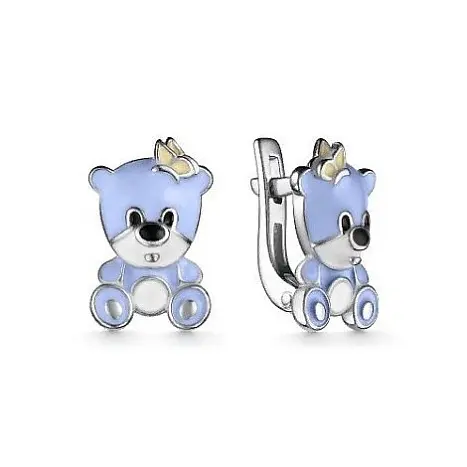 Серьги детские из серебра