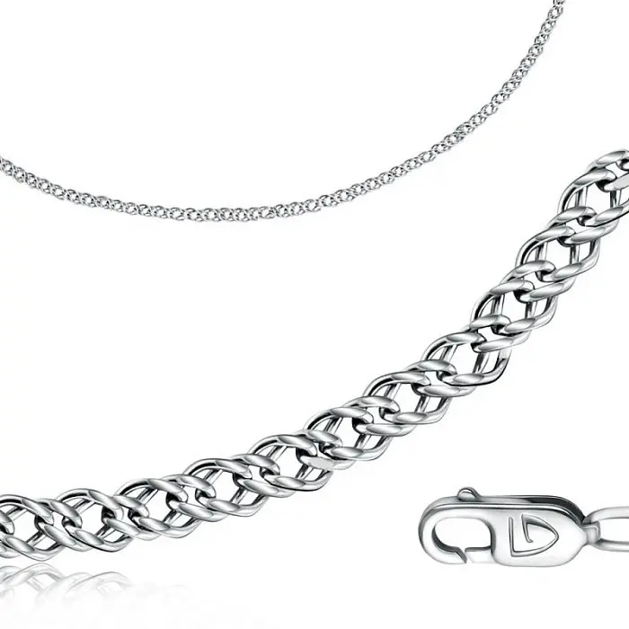 Браслет цепочный из серебра