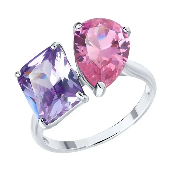 Кольцо декоративное из серебра