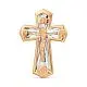 Подвеска крест из красного золота