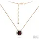 Цепь колье из красного золота