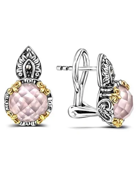 Серьги с английским замком из серебра