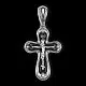 Подвеска крест из серебра