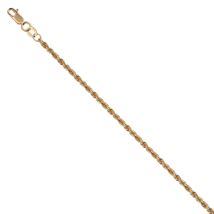 Браслет цепочный из красного золота вид 1