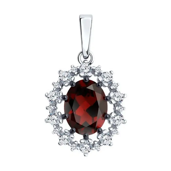 Подвеска декоративная из серебра