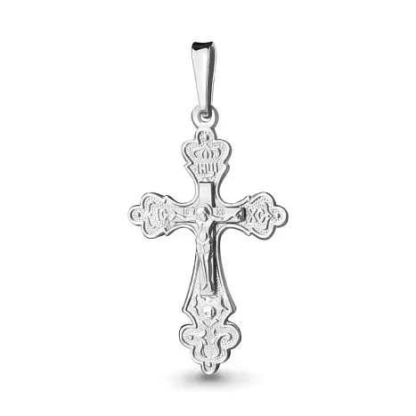 Подвеска крест из серебра