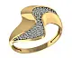 Кольцо декоративное из красного золота