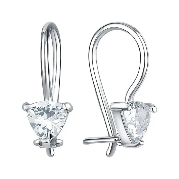 Серьги детские из серебра вид 1