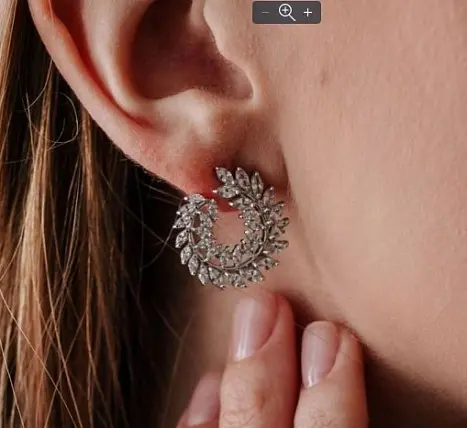 Серьги пуссеты из серебра
