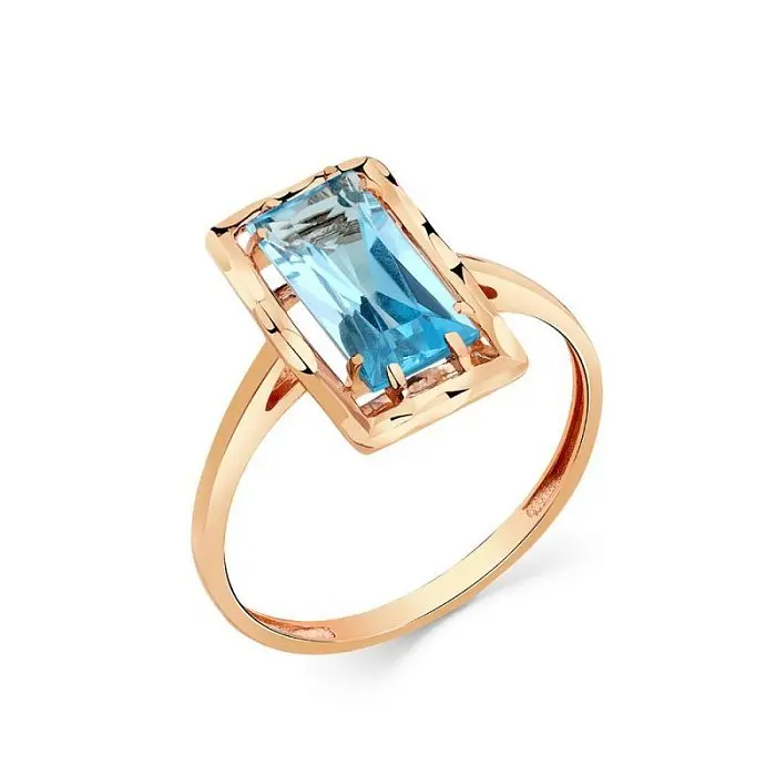 Кольцо декоративное из красного золота