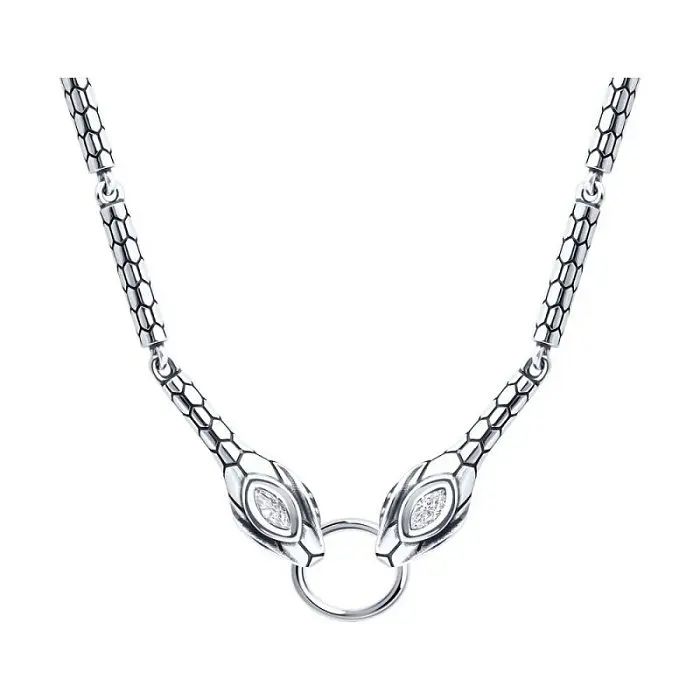 Цепь колье из серебра