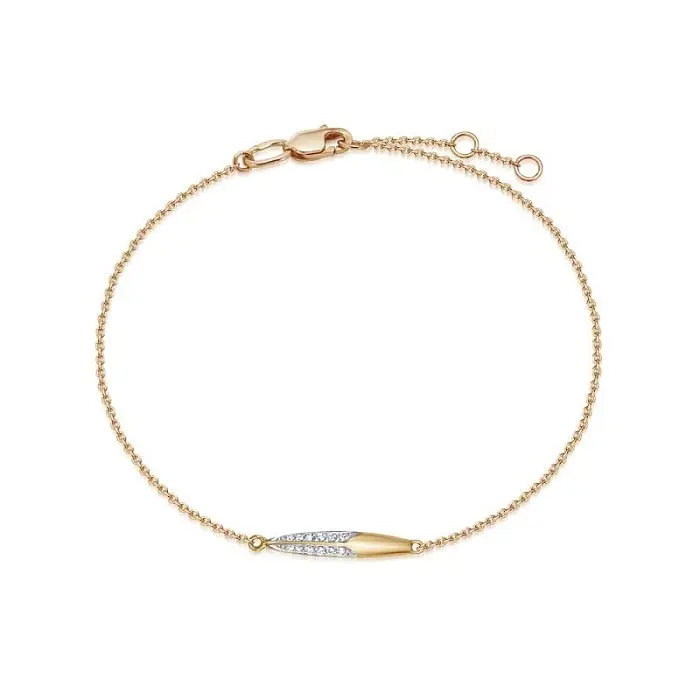 Браслет декоративный из красного золота