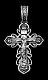 Подвеска крест из серебра