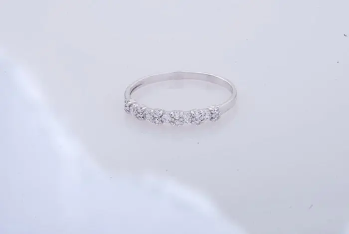 Кольцо декоративное из серебра