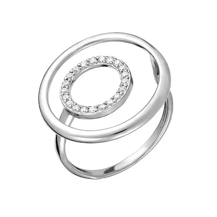 Кольцо декоративное из серебра