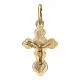 Подвеска крест из красного золота