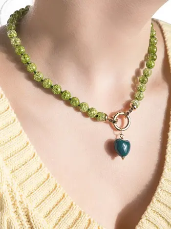 Колье SN-08Heart-gr-Y