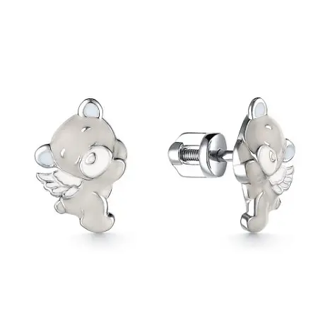 Серьги детские из серебра