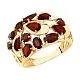 Кольцо декоративное из красного золота