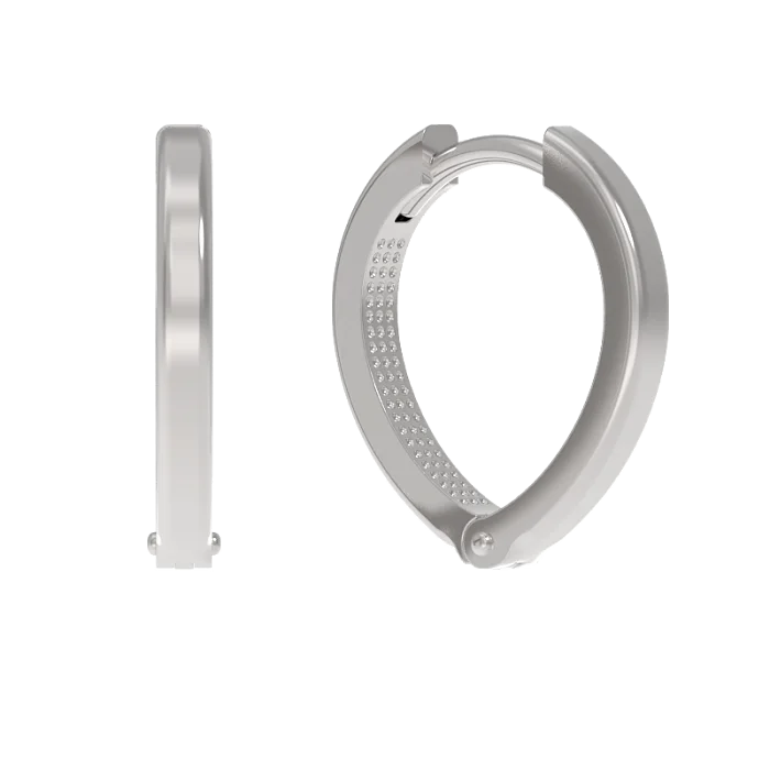 Серьги конго из серебра