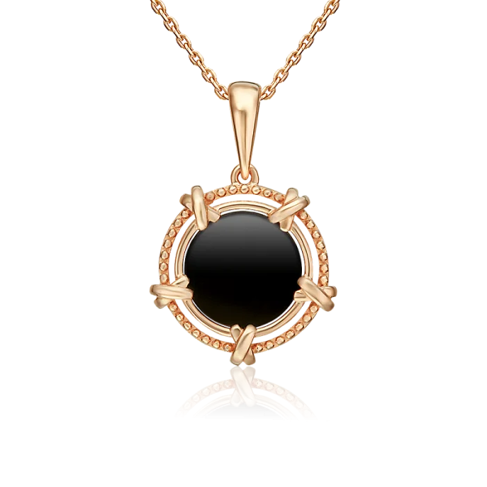 Подвеска декоративная из красного золота