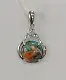 Подвеска декоративная из серебра