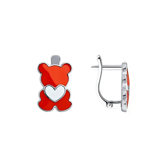 Серьги детские из серебра