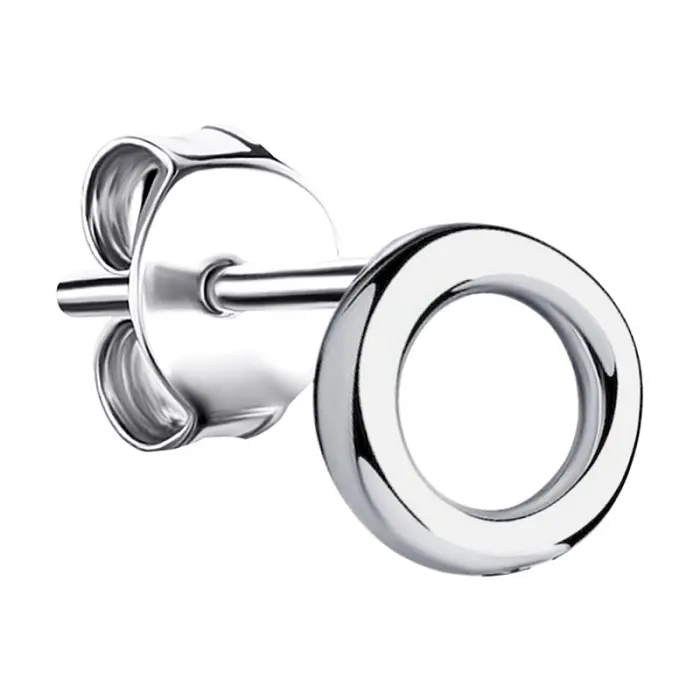 Серьги одиночные из серебра