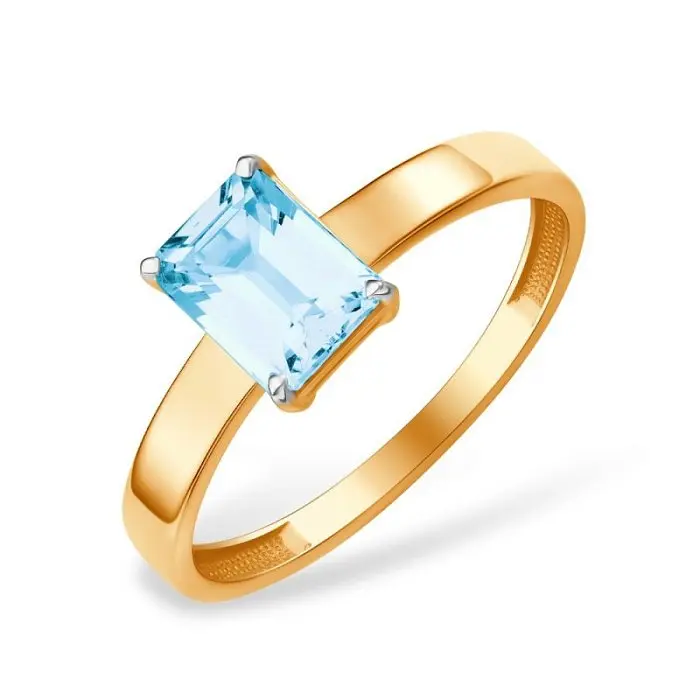 Кольцо декоративное из красного золота