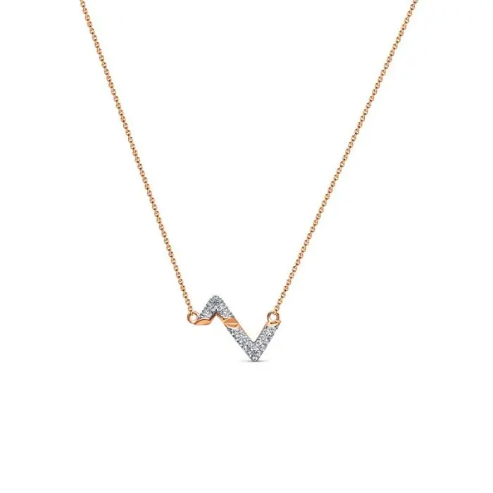 Цепь колье из красного золота