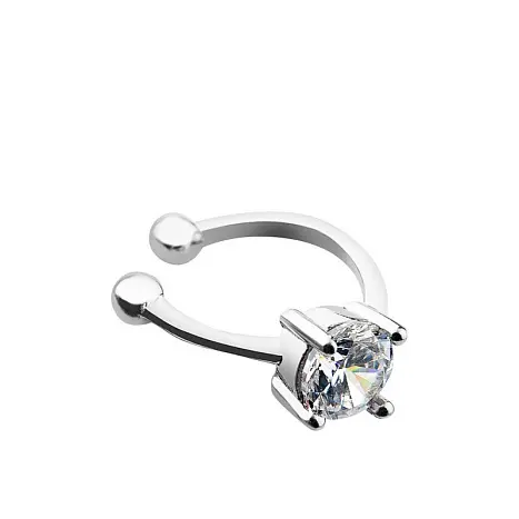 Серьги каффы из серебра