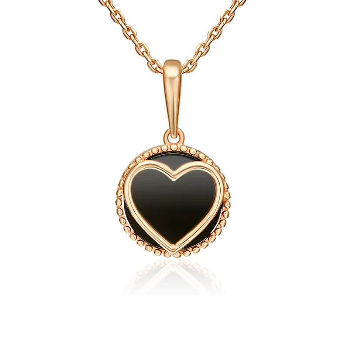 Подвеска декоративная из красного золота