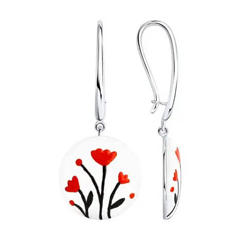 Серьги петельки из серебра