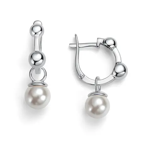Серьги подвесные из серебра