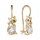 Серьги детские из красного золота