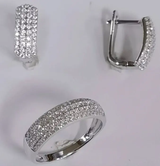Серьги с английским замком из серебра