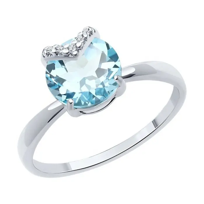 Кольцо декоративное из серебра