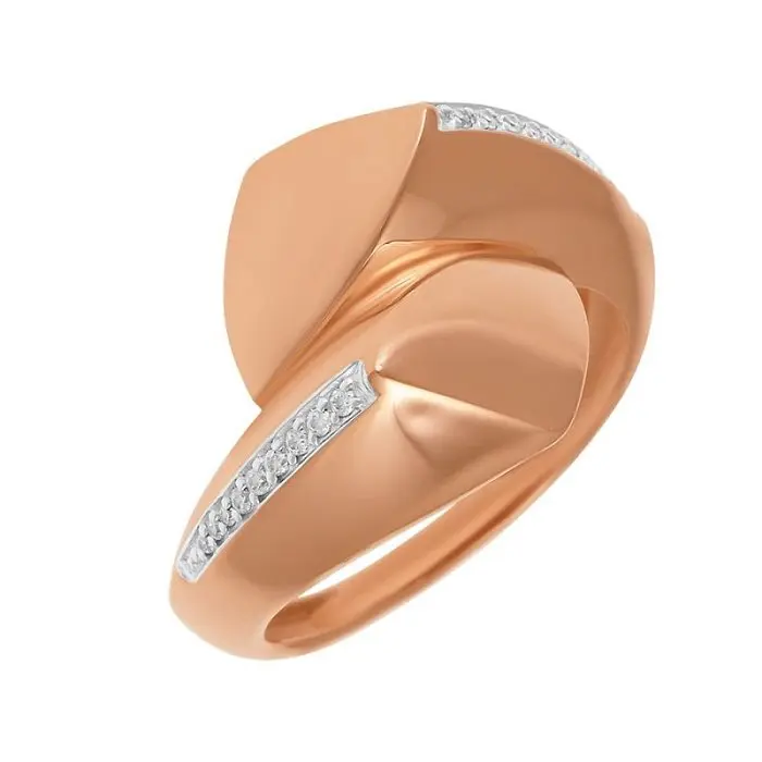 Кольцо декоративное из красного золота