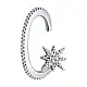Серьги одиночные из серебра