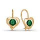 Серьги детские из красного золота