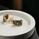 Серьги 2-1152-307 Серьги с английским замком из желтого золота