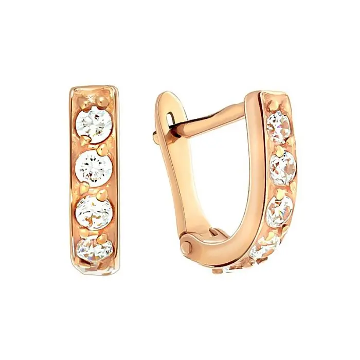 Серьги детские из позолоты