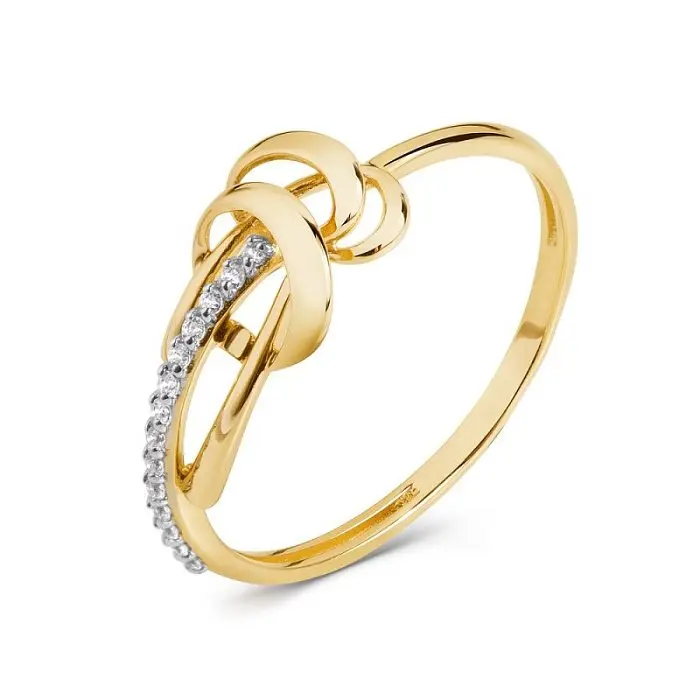 Кольцо декоративное из красного золота