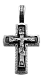 Подвеска крест из серебра