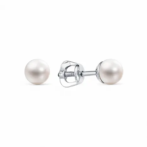 Серьги пуссеты из серебра
