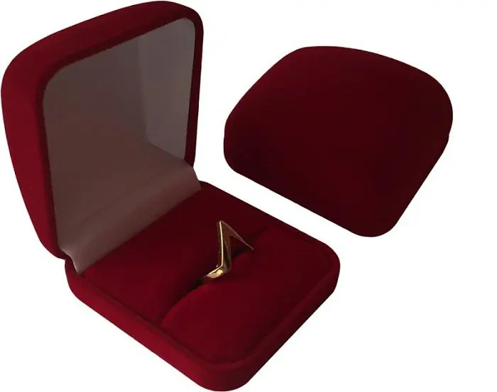 Футляр 120301бордо.кольцо