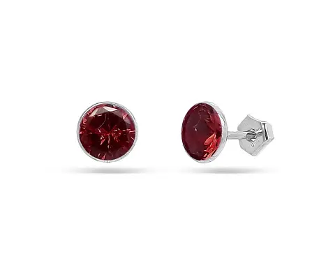 Серьги пуссеты из серебра
