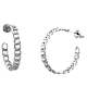 Серьги пуссеты из серебра