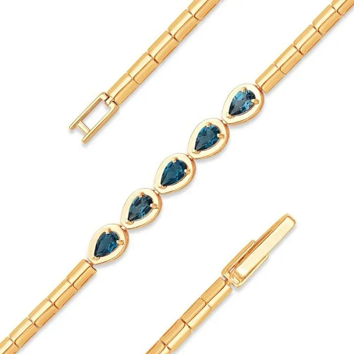 Браслет декоративный из красного золота