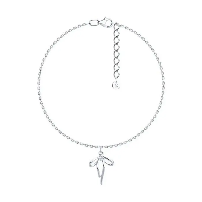 Браслет декоративный из серебра